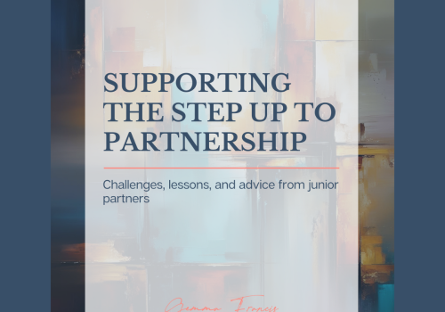 Stepping up to partner: what no one tells you (but should)